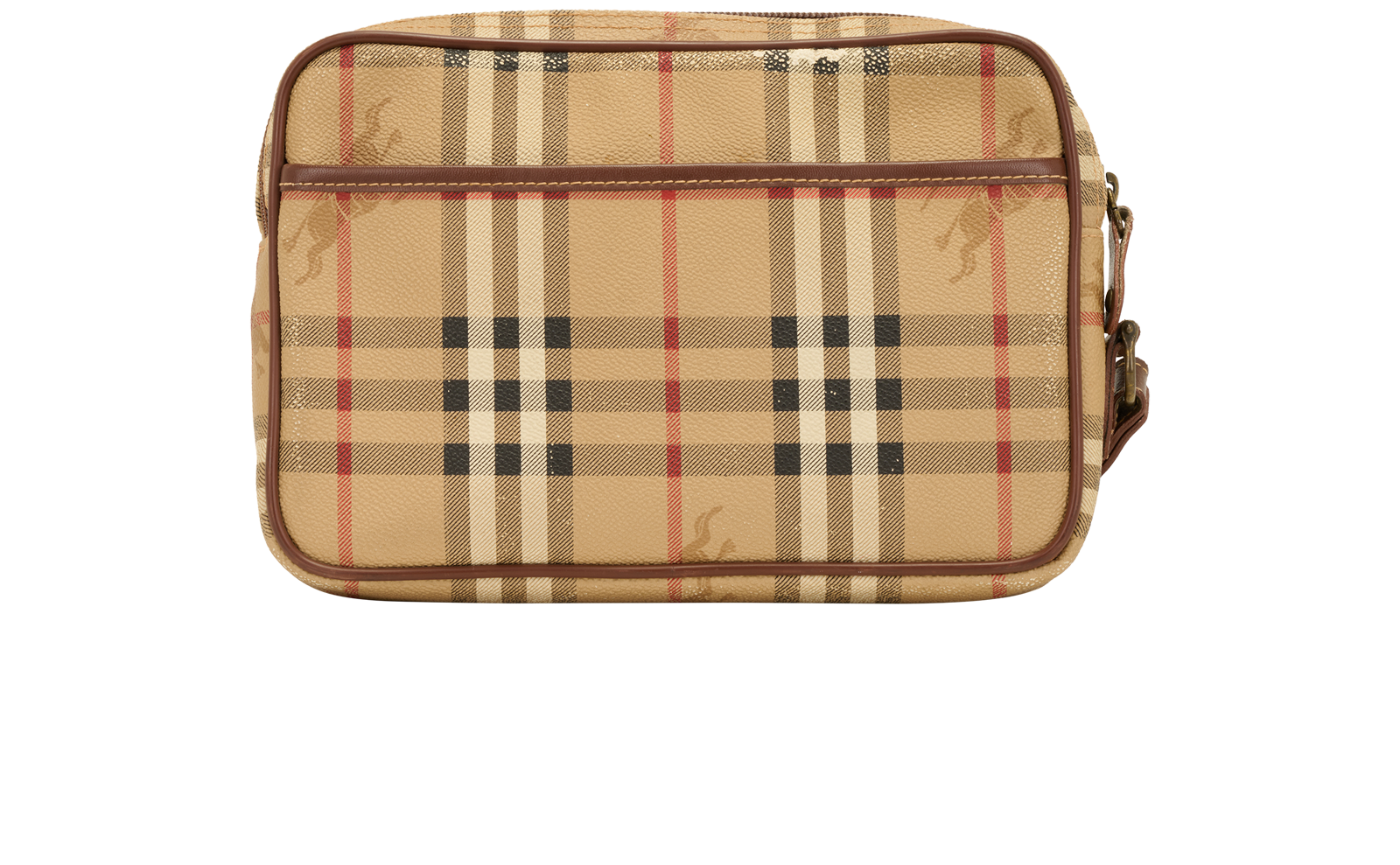 Nova Check Clutch, &pound;195, Handbags, Beige, Leather/PVC, Back view